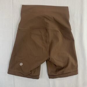 Lululemon Wunder Train High-Rise Short 6" Brown Size 0